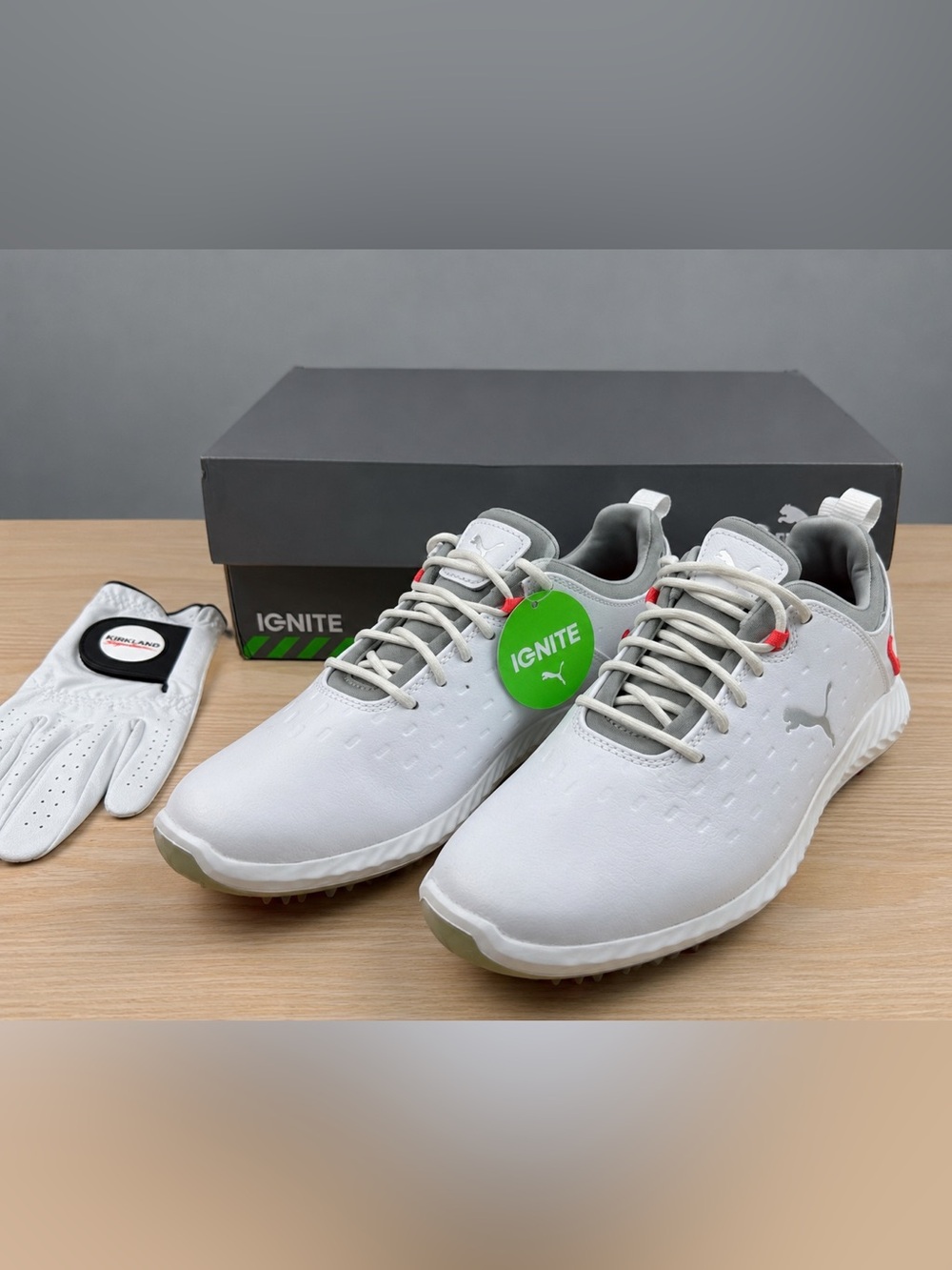 Puma Ignite Blaze Pro Golf Shoes Waterproof Mismatched 6.5/7 + Glove NIB
